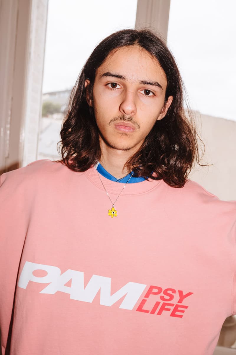 PAM Perks and mini Fall Winter 2019 Beyond The Clouds Collection neon graphics bomber jacket flower motif jewelry polartec outerwear sweatpants patchwork flannels