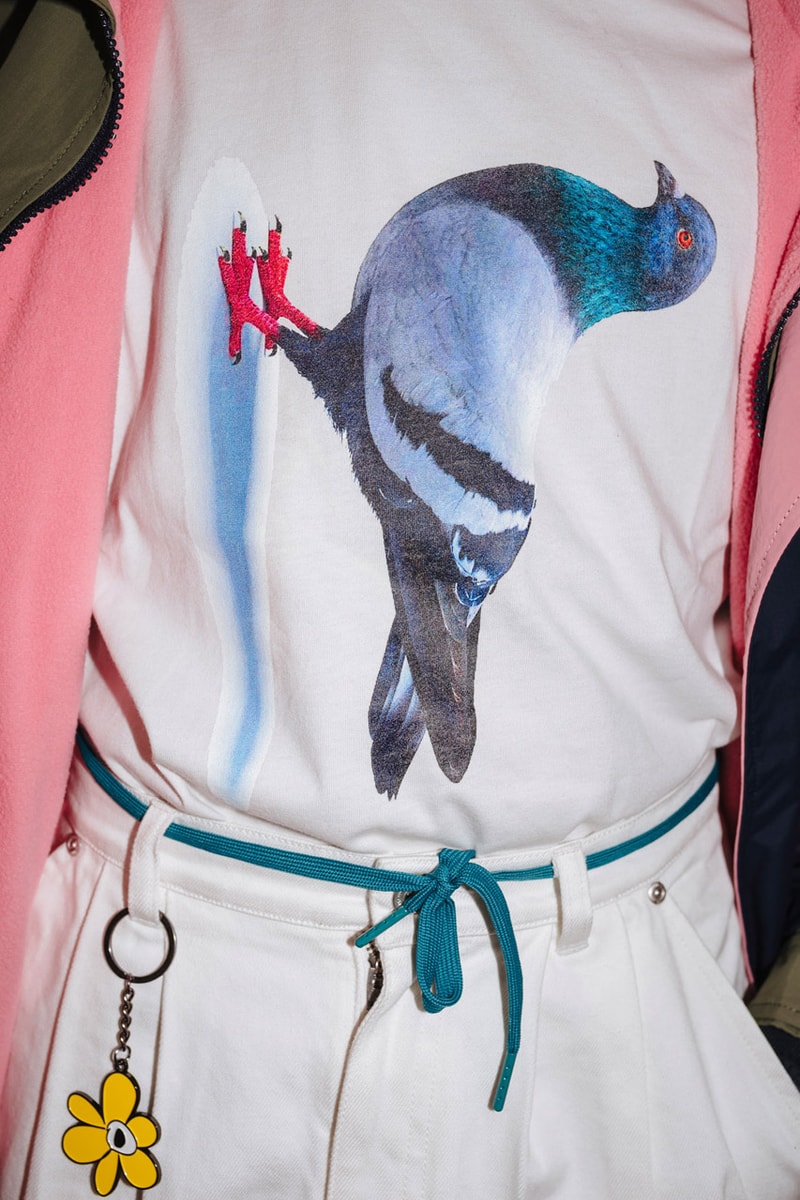 PAM Perks and mini Fall Winter 2019 Beyond The Clouds Collection neon graphics bomber jacket flower motif jewelry polartec outerwear sweatpants patchwork flannels
