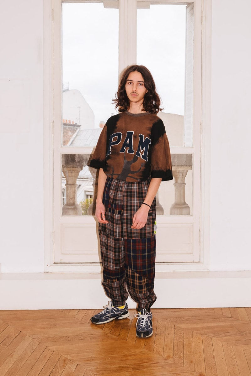 PAM Perks and mini Fall Winter 2019 Beyond The Clouds Collection neon graphics bomber jacket flower motif jewelry polartec outerwear sweatpants patchwork flannels