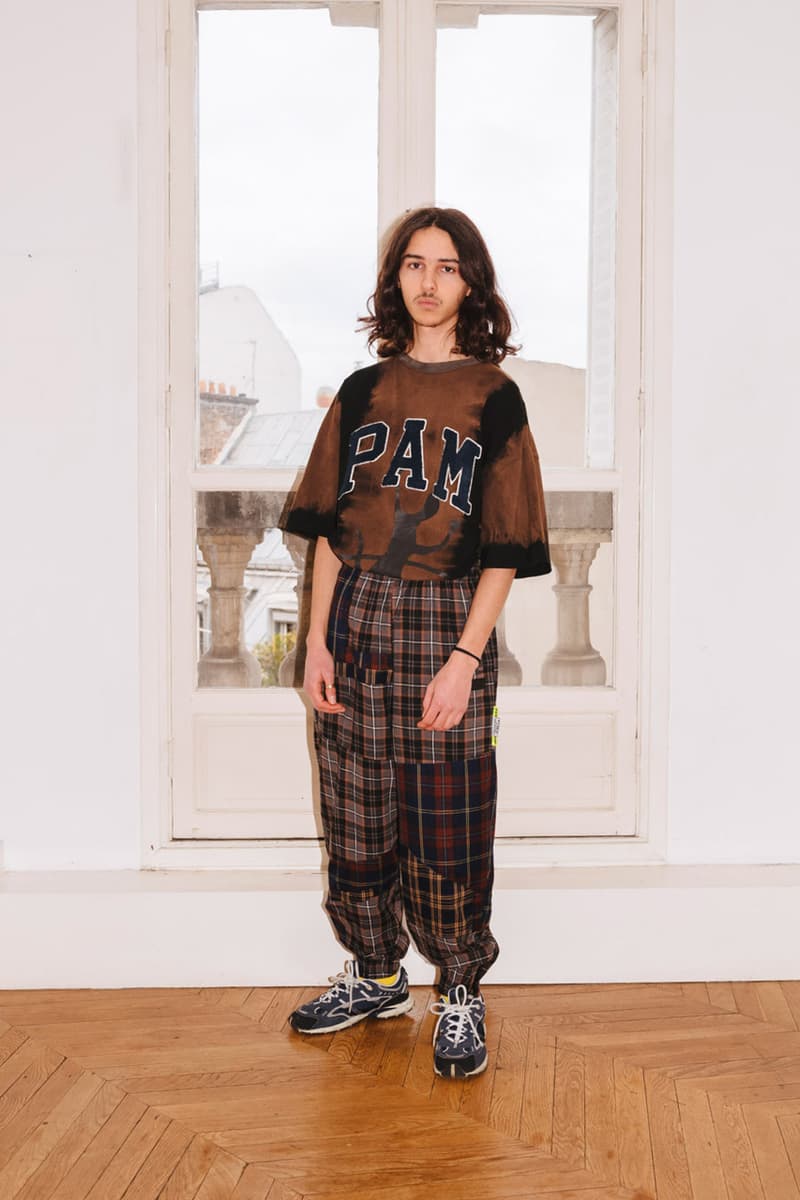 PAM Perks and mini Fall Winter 2019 Beyond The Clouds Collection neon graphics bomber jacket flower motif jewelry polartec outerwear sweatpants patchwork flannels
