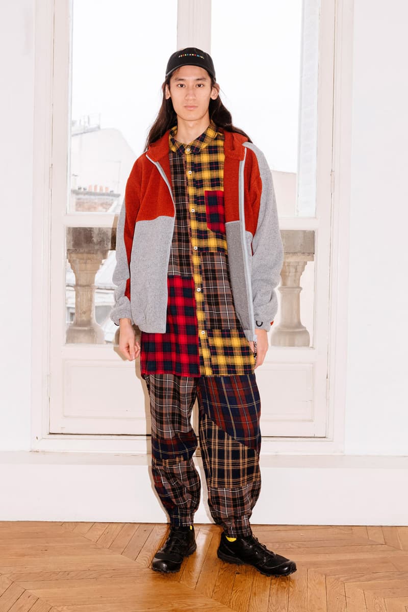 PAM Perks and mini Fall Winter 2019 Beyond The Clouds Collection neon graphics bomber jacket flower motif jewelry polartec outerwear sweatpants patchwork flannels