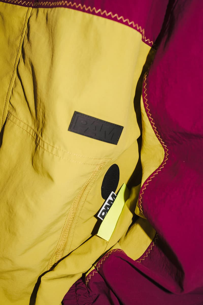PAM Perks and mini Fall Winter 2019 Beyond The Clouds Collection neon graphics bomber jacket flower motif jewelry polartec outerwear sweatpants patchwork flannels