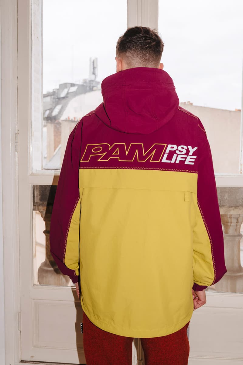 PAM Perks and mini Fall Winter 2019 Beyond The Clouds Collection neon graphics bomber jacket flower motif jewelry polartec outerwear sweatpants patchwork flannels