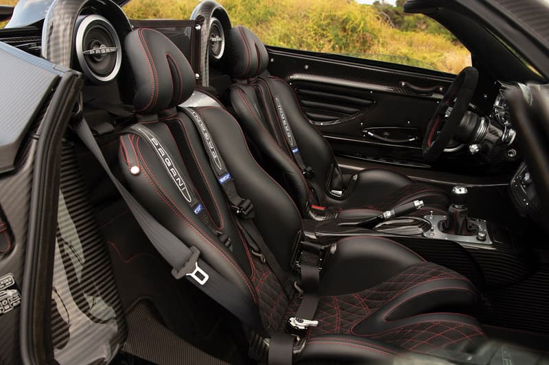 Pagani Zonda Aether Roadster One of One Limited Edition Rare Hypercar Super Car Italian Production Manufactured Mercedes-AMG Engine 2017 $5.5M USD V12 RM Sotheby's Roof Scoop