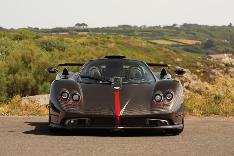 Pagani Zonda Aether Roadster One of One Limited Edition Rare Hypercar Super Car Italian Production Manufactured Mercedes-AMG Engine 2017 $5.5M USD V12 RM Sotheby's Roof Scoop