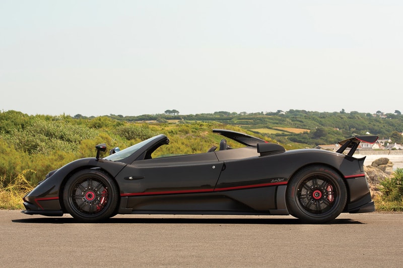 Pagani Zonda Aether Roadster One of One Limited Edition Rare Hypercar Super Car Italian Production Manufactured Mercedes-AMG Engine 2017 $5.5M USD V12 RM Sotheby's Roof Scoop 