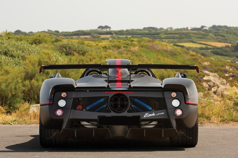 Pagani Zonda Aether Roadster One of One Limited Edition Rare Hypercar Super Car Italian Production Manufactured Mercedes-AMG Engine 2017 $5.5M USD V12 RM Sotheby's Roof Scoop