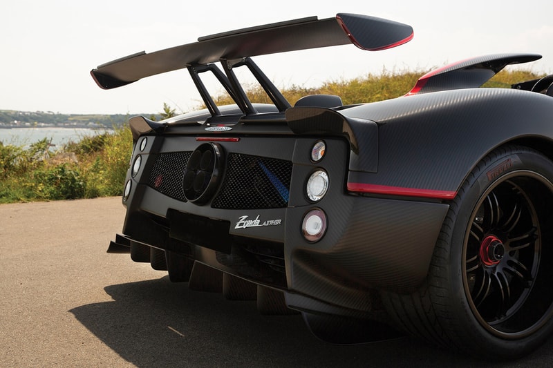 Pagani Zonda Aether Roadster One of One Limited Edition Rare Hypercar Super Car Italian Production Manufactured Mercedes-AMG Engine 2017 $5.5M USD V12 RM Sotheby's Roof Scoop 
