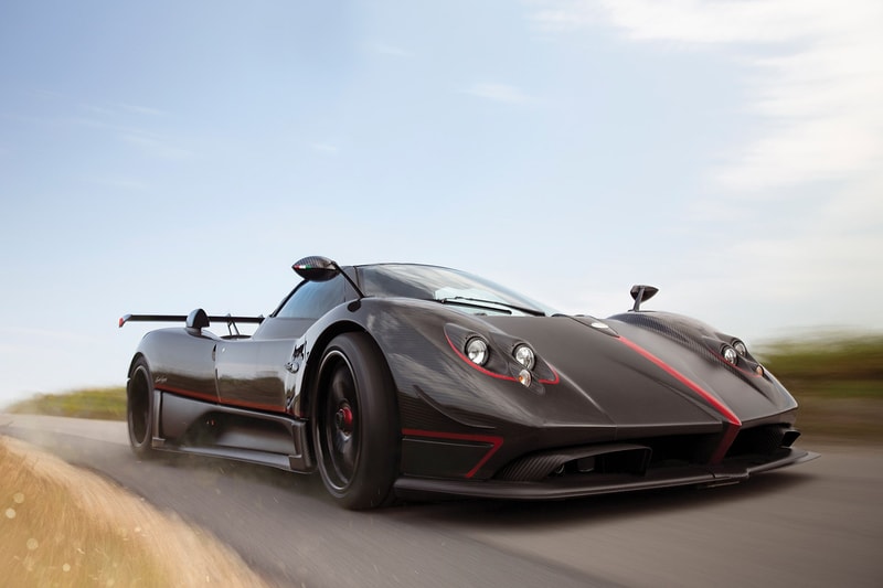 Pagani Zonda Aether Roadster One of One Limited Edition Rare Hypercar Super Car Italian Production Manufactured Mercedes-AMG Engine 2017 $5.5M USD V12 RM Sotheby's Roof Scoop 