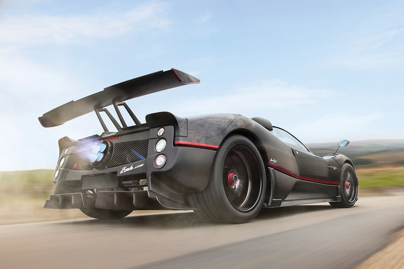 Pagani Zonda Aether Roadster One of One Limited Edition Rare Hypercar Super Car Italian Production Manufactured Mercedes-AMG Engine 2017 $5.5M USD V12 RM Sotheby's Roof Scoop 