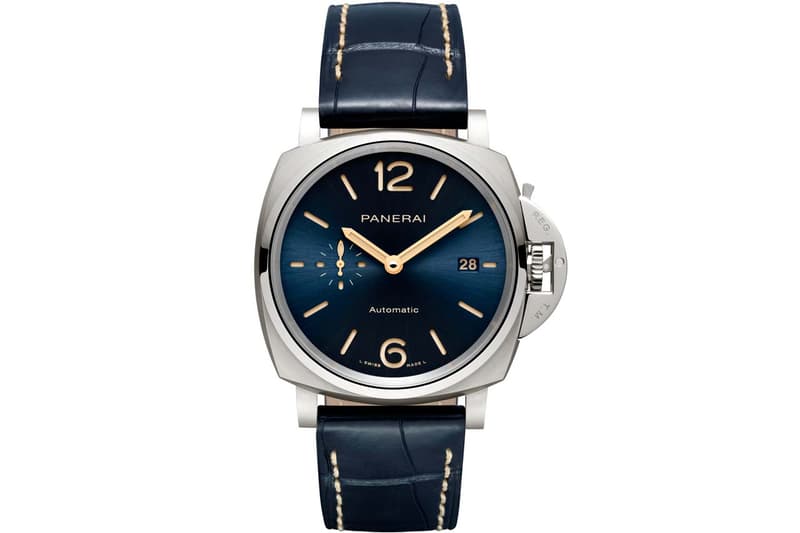 Panerai New Releases Luminor Due Collection Dark Blue Dark Brown Taupe Brown Shiny Red Beige Alligator Titanium