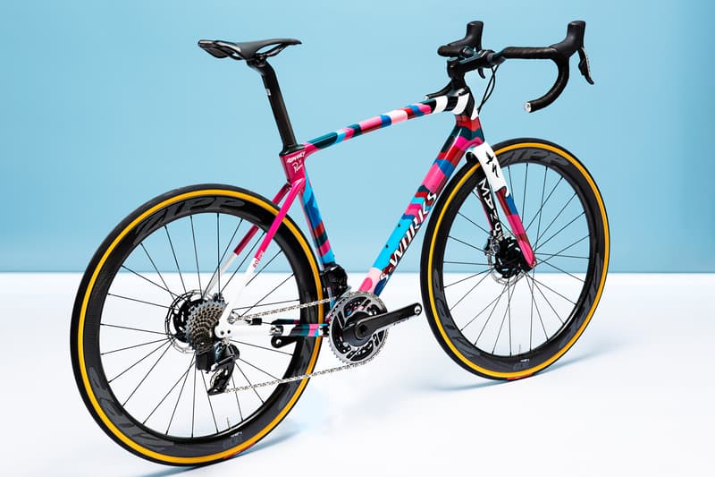 Parra Romance Specialized S-Works Roubaix Bicycle World Bicycle Relief Pink Blue White Black Yellow