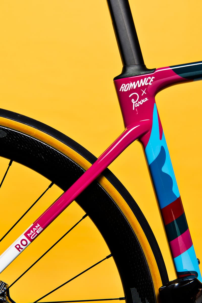 Parra Romance Specialized S-Works Roubaix Bicycle World Bicycle Relief Pink Blue White Black Yellow