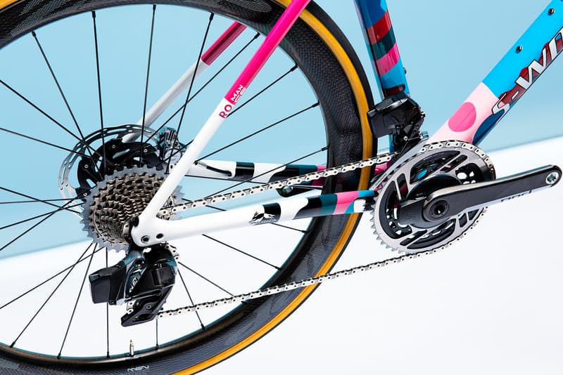 Parra Romance Specialized S-Works Roubaix Bicycle World Bicycle Relief Pink Blue White Black Yellow