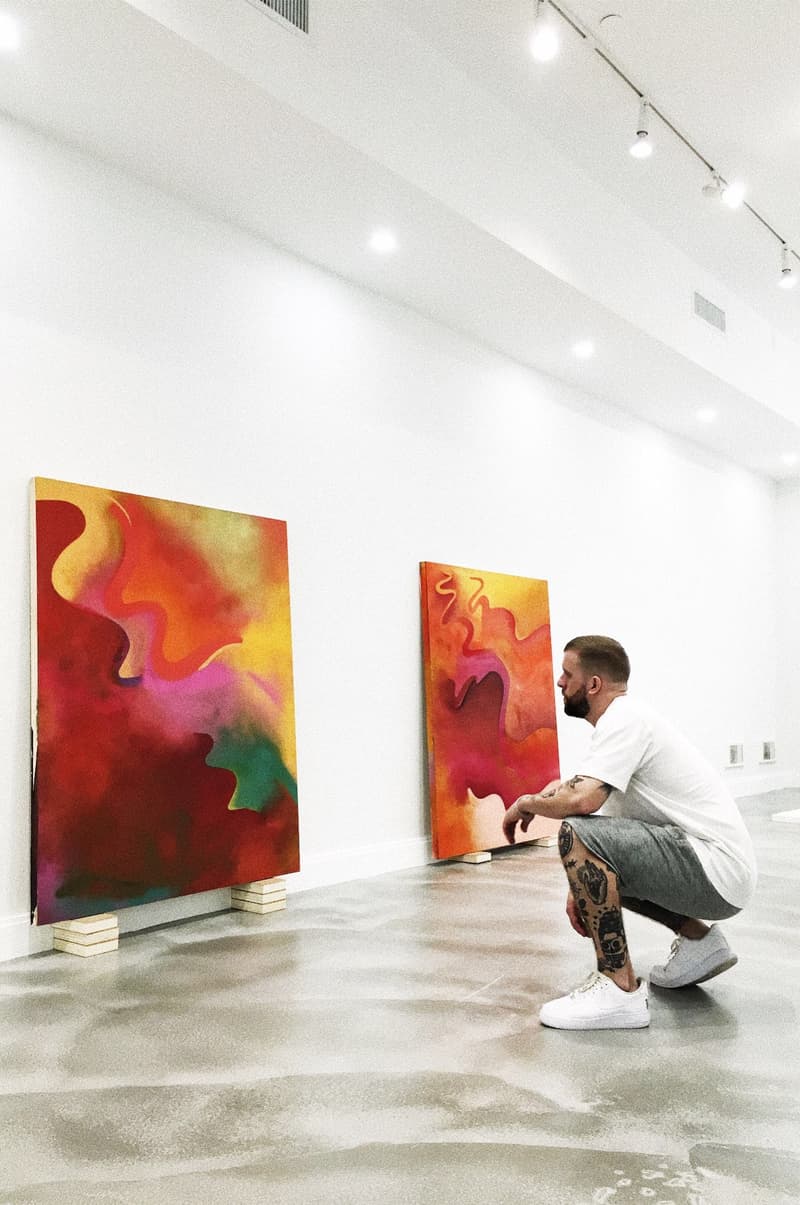 patric hanley residency elizabeth collective residency paintings artwork works on paper