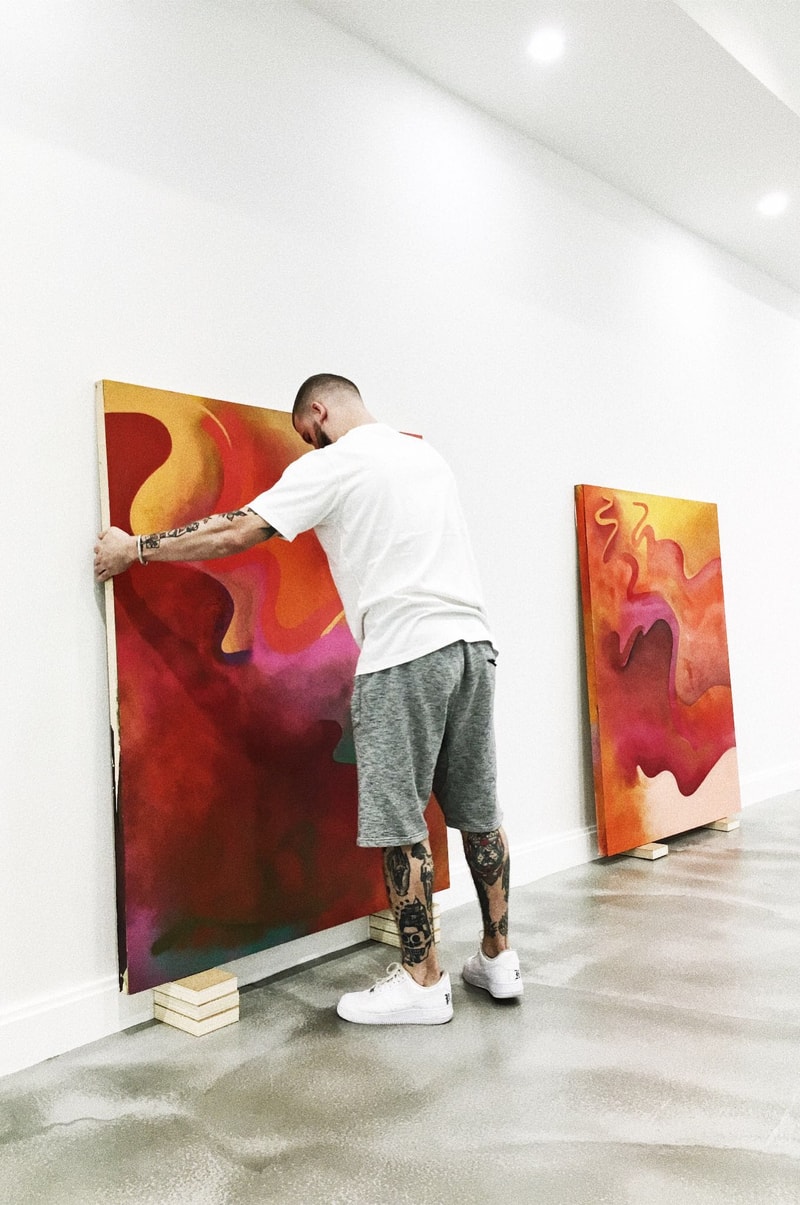 patric hanley residency elizabeth collective residency paintings artwork works on paper 