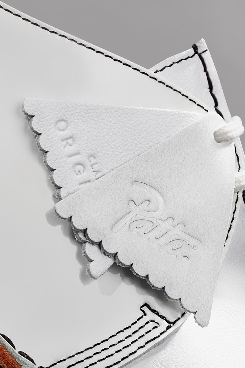 Patta x Clarks Originals Desert Trek Release Information Amsterdam London Online “Bank Robber” Shoe Footwear Trekman Logo Jamaica Culture Guillaume Schmidt Butter Soft Leather Patent White Black 