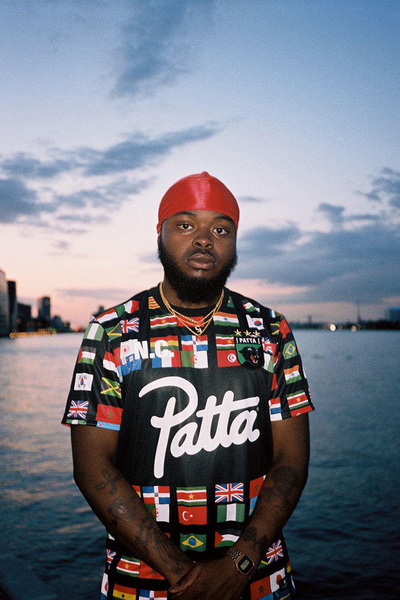 Patta Soundsystem Appelsap 2019 Football Jersey kit flags soccer tops black white 