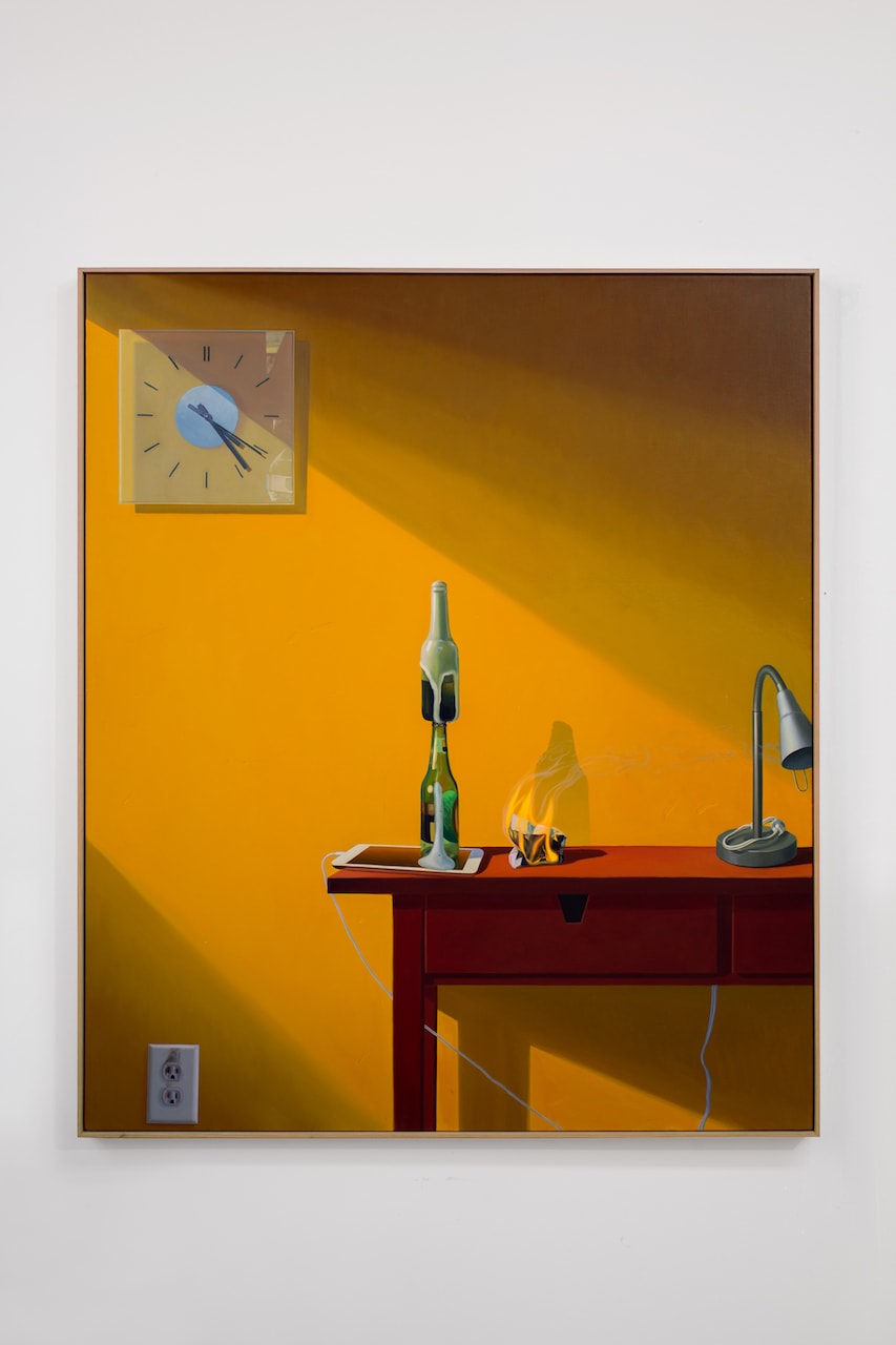 paul rouphail at home exhibition stems gallery paintings artworks interiors still lifes
