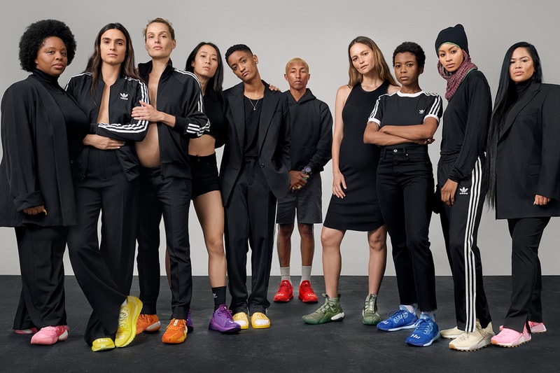 adidas originals pharrell williams collier schorr now is her time syd sneakers footwear apparel release information solar hu glide byw nmd adilette first look release information buy cop purchase reggie yates