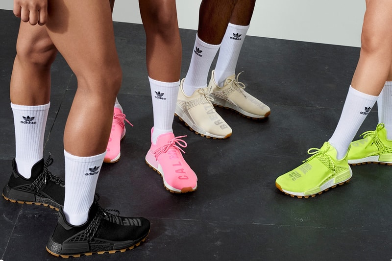 adidas originals pharrell williams collier schorr now is her time syd sneakers footwear apparel release information solar hu glide byw nmd adilette first look release information buy cop purchase reggie yates