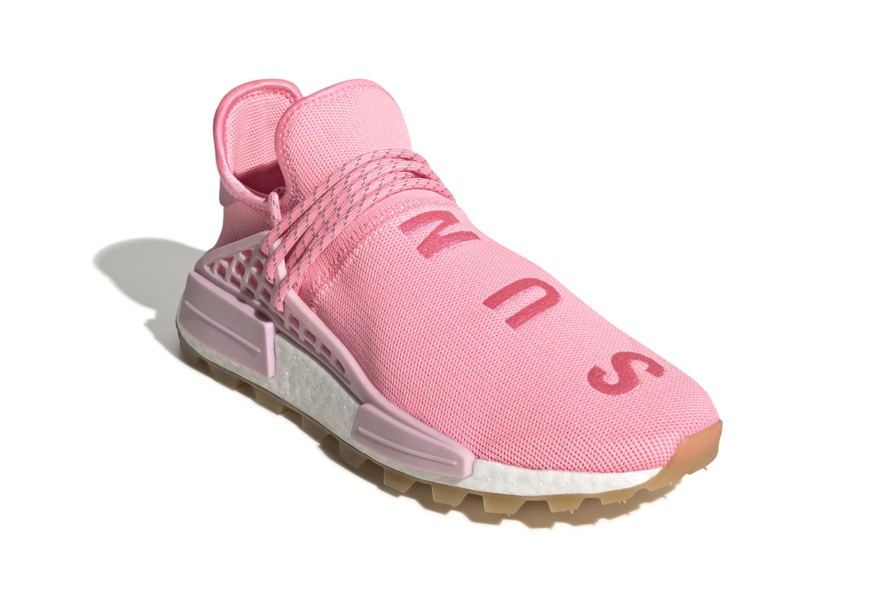 Pharrel Williams adidas Originals NMD Hu "PROUD" Pack Collection Sneaker Release Collaboration Human Race BOOST Energy Return Cushioning Caging Trail System Unit Three Stripes
