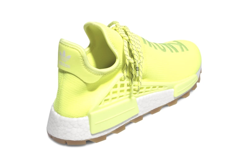 Pharrel Williams adidas Originals NMD Hu "PROUD" Pack Collection Sneaker Release Collaboration Human Race BOOST Energy Return Cushioning Caging Trail System Unit Three Stripes