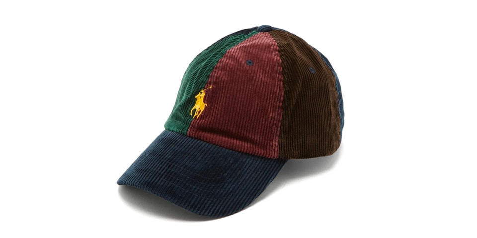 Polo Ralph Lauren Logo Embroidered Corduroy Baseball Cap Release Hypebeast - roblox corduroy baseball cap