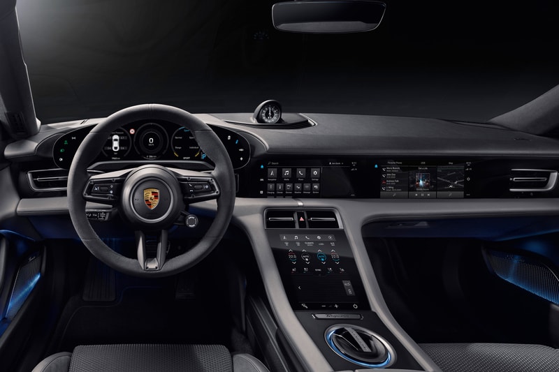 Porsche Taycan Electric Car Interior
