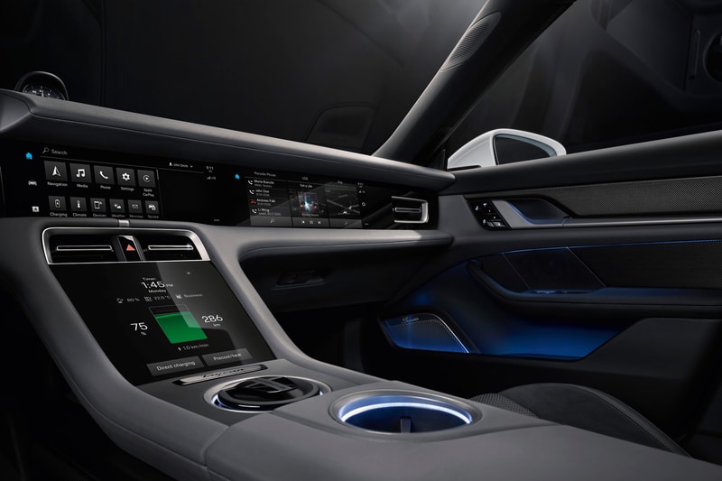 Porsche Taycan Electric Car Interior