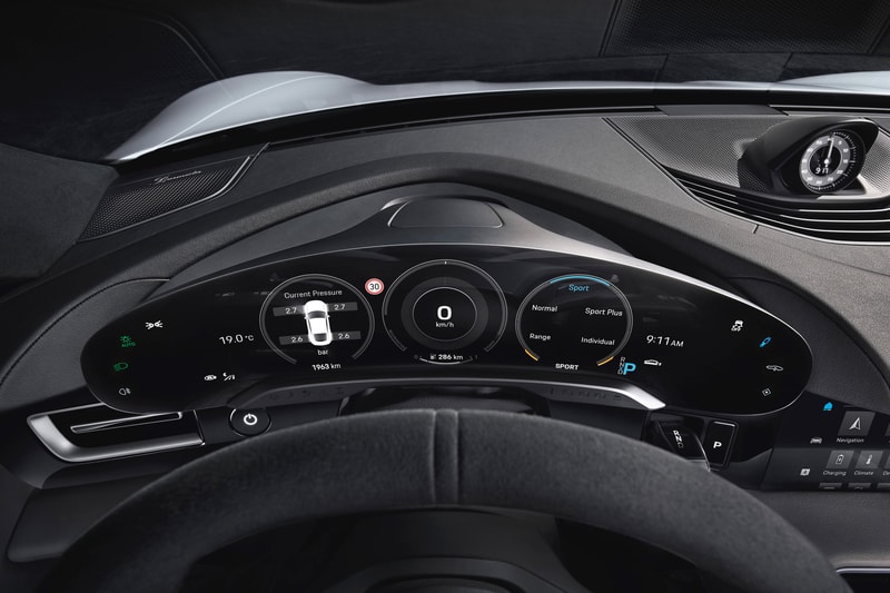 Porsche Taycan Electric Car Interior