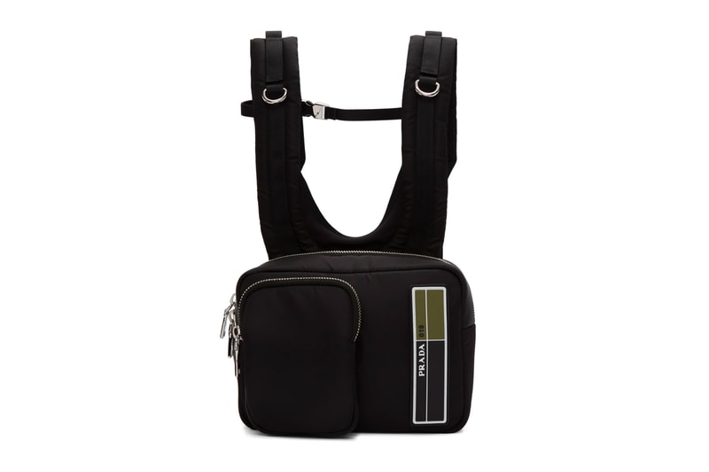 Prada Black Technical Backpack Release accessories 