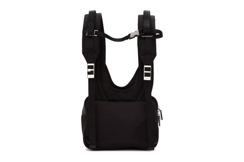 Prada Black Technical Backpack Release accessories 