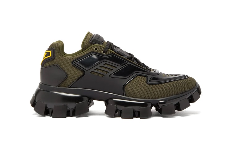 Prada Douses Its 'Frankenstein'-Themed Cloudbust Thunder Sneaker in Khaki & Black