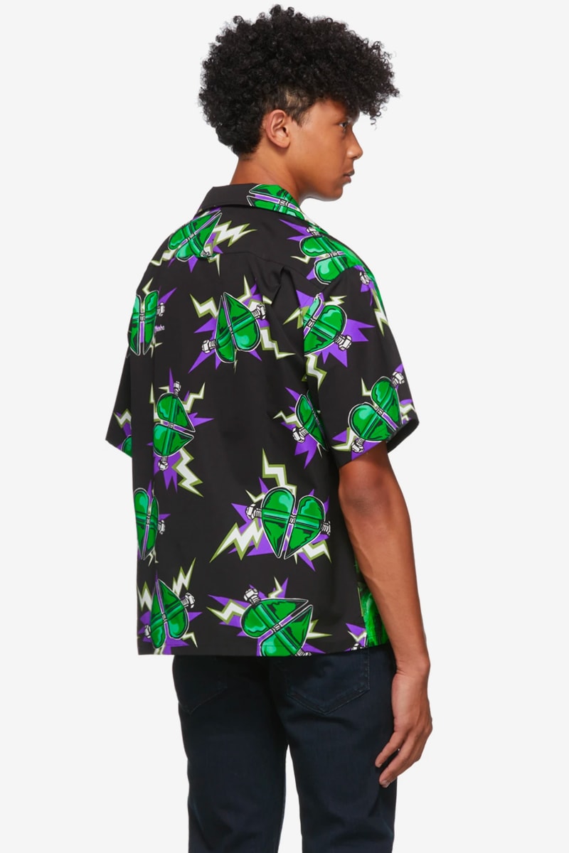 Prada x Universal Studios Frankenstein Poppy Shirt Release Prada made in Italy luxury goods shirts colorful style hypebeast 