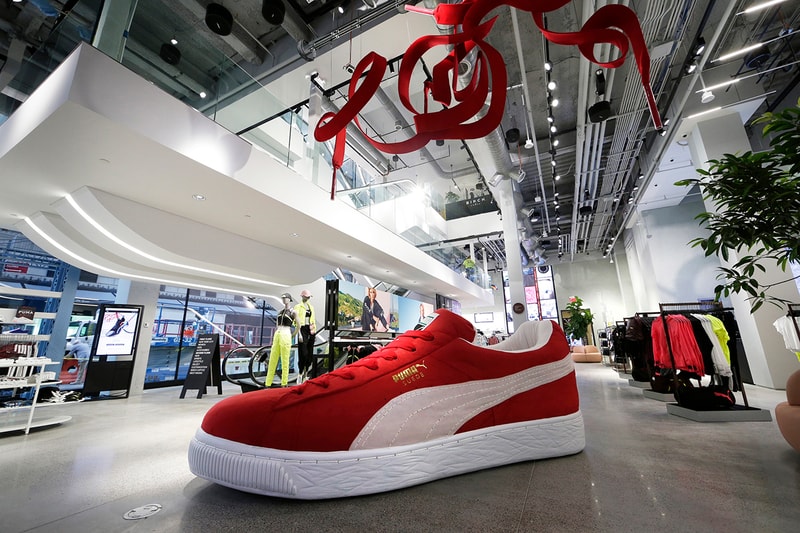 Look Inside PUMA New 5th Avenue Flagship Store NYC Retail Athletic Footwear Apparel Chinatown Market University Customization NBA2 F1 Racing Simulator Bob Philion Bjoern Gulden
