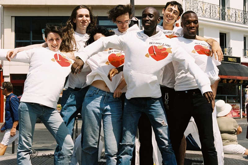 PZ Opassuksatit  Helmut Lang Love Themed Collection Paris Valentine Hoodies T-Shirts Long Sleeves Hearts Arrows Red Blue New York
