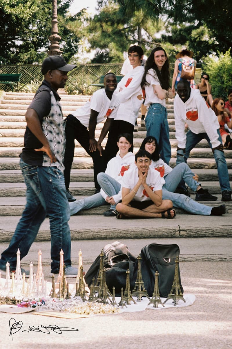 PZ Opassuksatit Helmut Lang Love Themed Collection Paris Valentine Hoodies T-Shirts Long Sleeves Hearts Arrows Red Blue New York