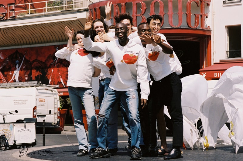 PZ Opassuksatit  Helmut Lang Love Themed Collection Paris Valentine Hoodies T-Shirts Long Sleeves Hearts Arrows Red Blue New York