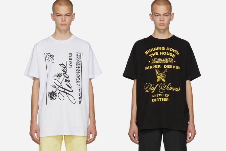 Raf Simons Drops Three Graphic-Heavy T-Shirts Dedicated to the City of Antwerp