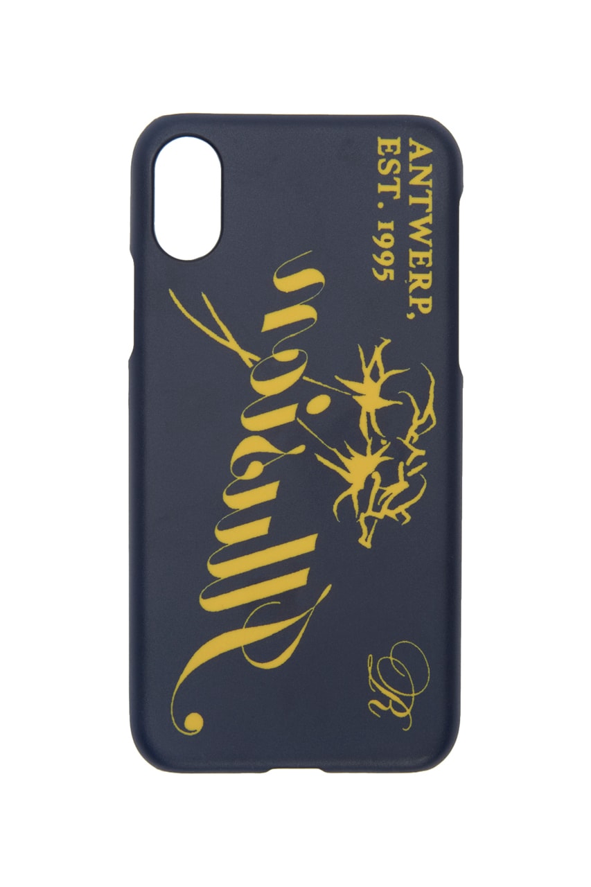 Raf Simons Apple iPhone X Case 10 Black "Ripe Metal" Rigid Silicone Navy "Illusion" "Nomophobic" Mobile Phones Smartphones "Heroes" Red Fashion SS20 Collection Tech Accessories