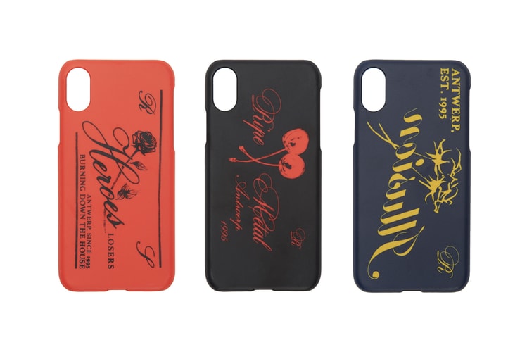 Raf Simons Adds Roses, Cherries & Cursive Slogans to iPhone X Cases