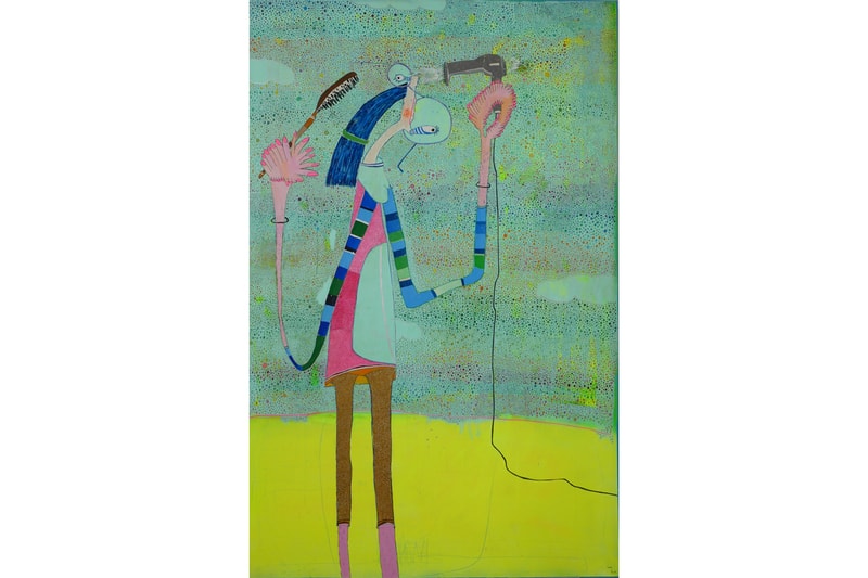 Rafa Macarron "Fluorescent Routine" Exhibition Allouche Gallery New York City Creatures Dream-Like Otherworldly 