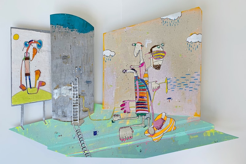Rafa Macarron "Fluorescent Routine" Exhibition Allouche Gallery New York City Creatures Dream-Like Otherworldly 