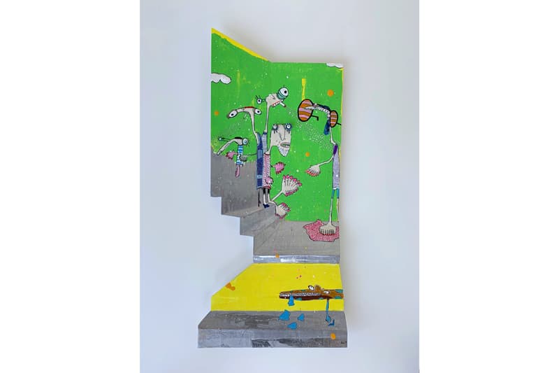 Rafa Macarron "Fluorescent Routine" Exhibition Allouche Gallery New York City Creatures Dream-Like Otherworldly