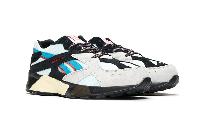 mita sneakers BAL reebok aztrek sneaker footwear trainers release information details buy cop purchase order sneakersnstuff red black grey blue suede mesh