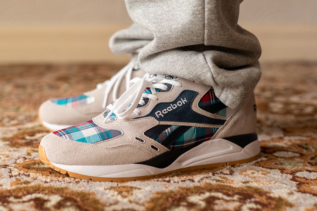 Size Reebok Ree Cut Running Club Exclusive Look Madras Plaid Mens Womens Running Shoe sneakers blue pink red grey