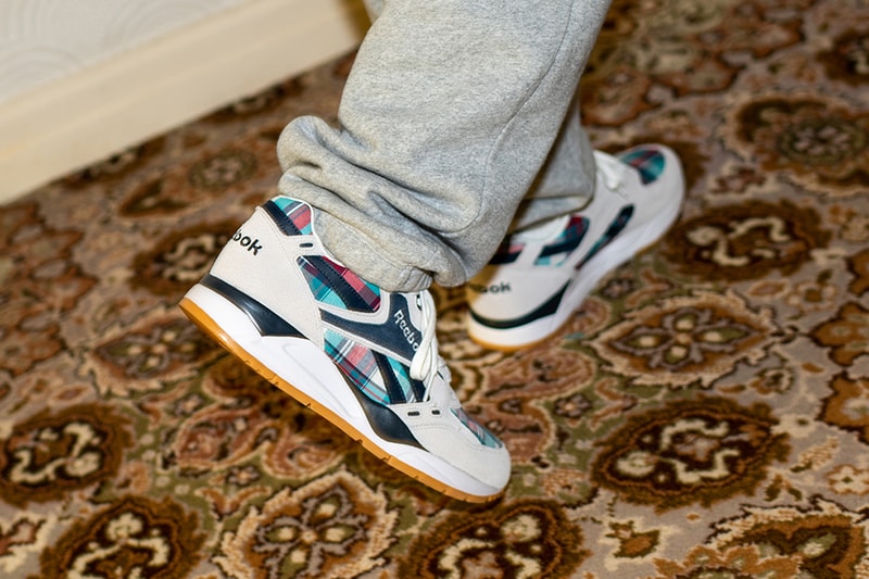 Size Reebok Ree Cut Running Club Exclusive Look Madras Plaid Mens Womens Running Shoe sneakers blue pink red grey 