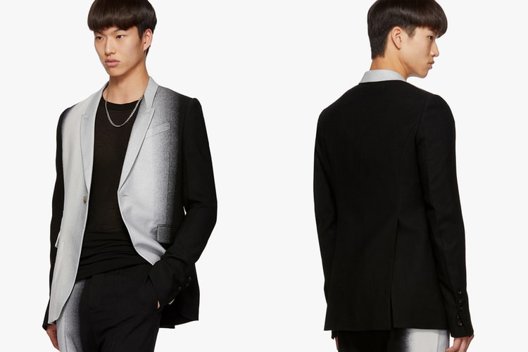 Rick Owens Elevates the Simple Black Suit With Silver-Tone Dégradé Design