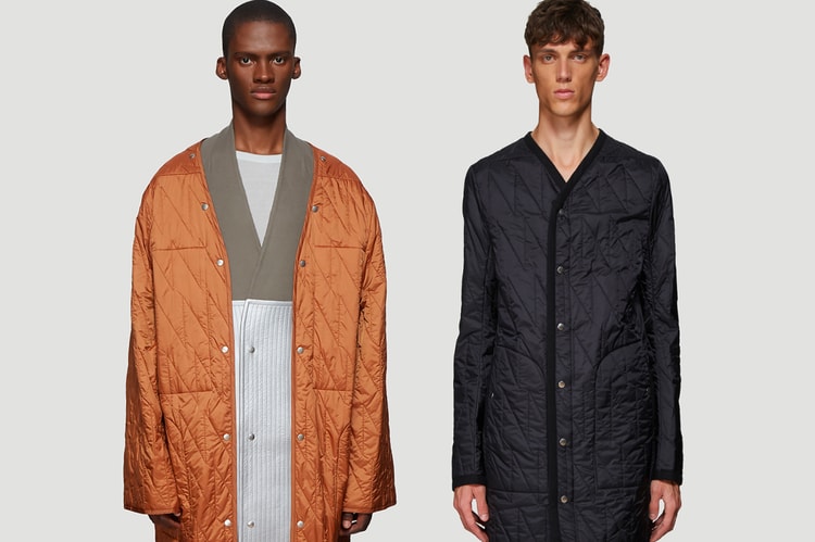 Rick Owens Drops a Duo of Finely Quilted Layering Pieces